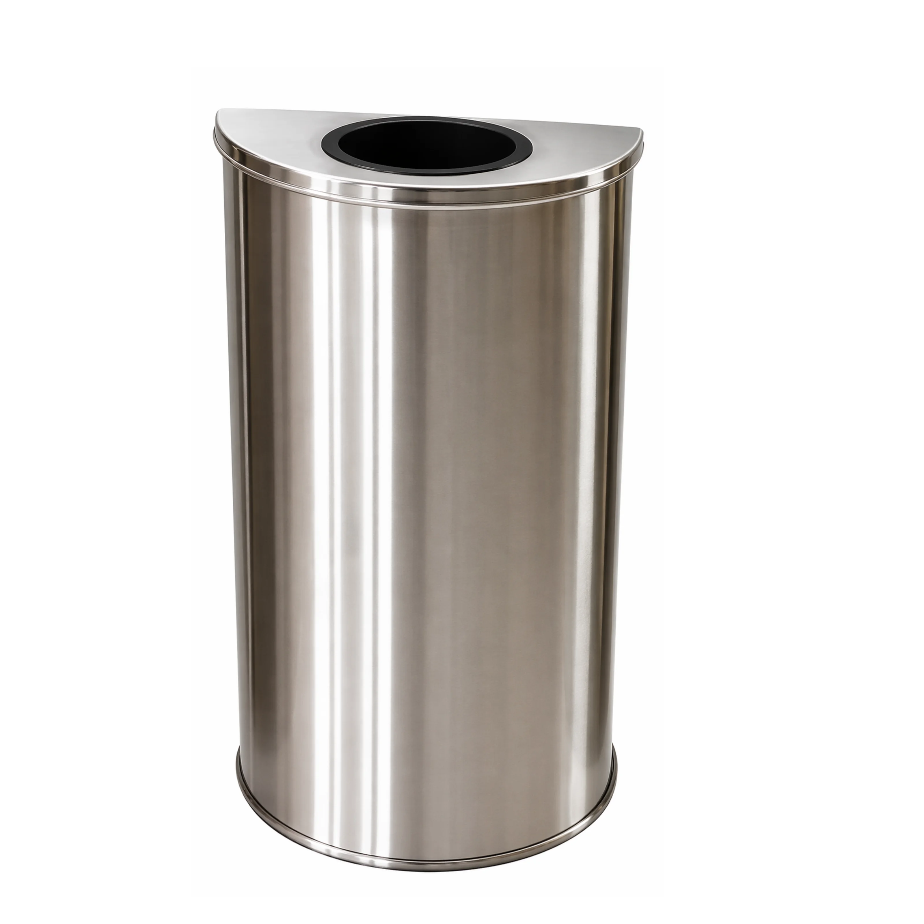 TACHO ACERO  INOX MEDIA LUNA AGUJERO SUPERIOR 60 LT
